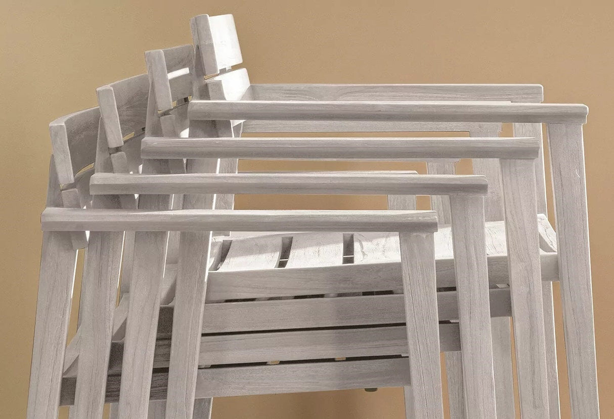 Sifas Coco Fauteuil repas Teck empilable