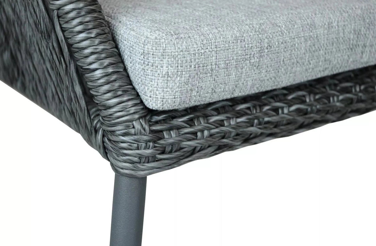 SIT Mobilia Allanis Fauteuil repas alu anthracite pieds en luge