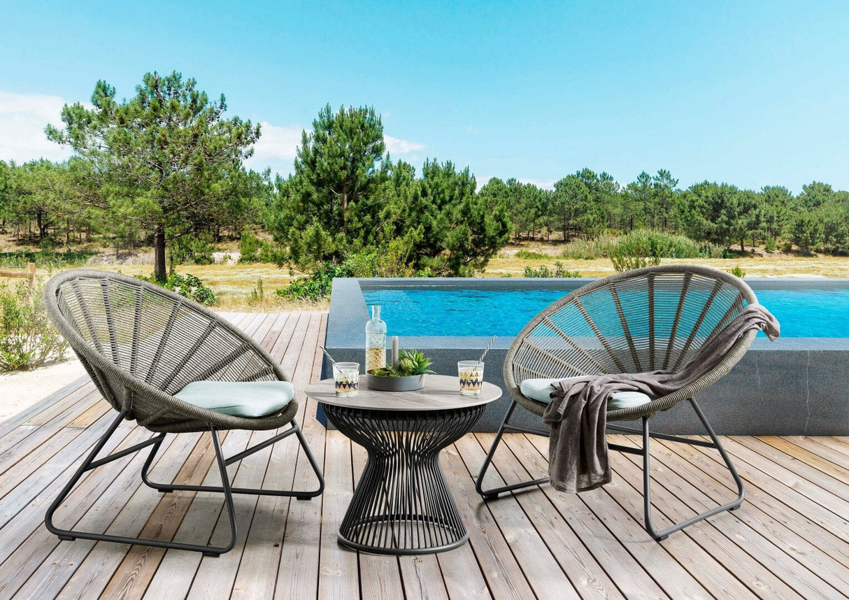 SIT Mobilia Lagos Fauteuil Lounge alu anthracite