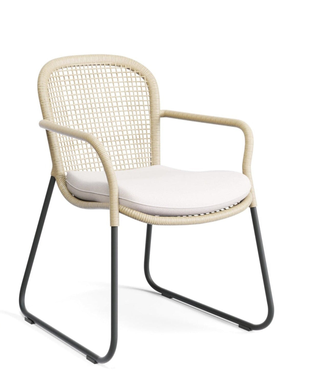 SIT Mobilia Lota Fauteuil repas en cordes avec coussin