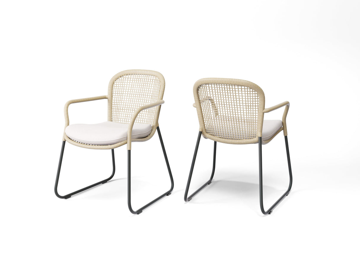 SIT Mobilia Lota Fauteuil repas en cordes avec coussin