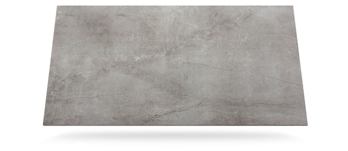 SIT Mobilia Olympia Oslo Preto Table à rallonge pivotante 160-220x95cm en inox chromé noir avec Plateau céramique Dekton Soke 41