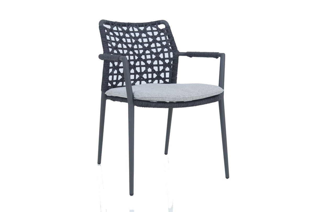 SIT Mobilia Pedro Fauteuil repas alu anthracite