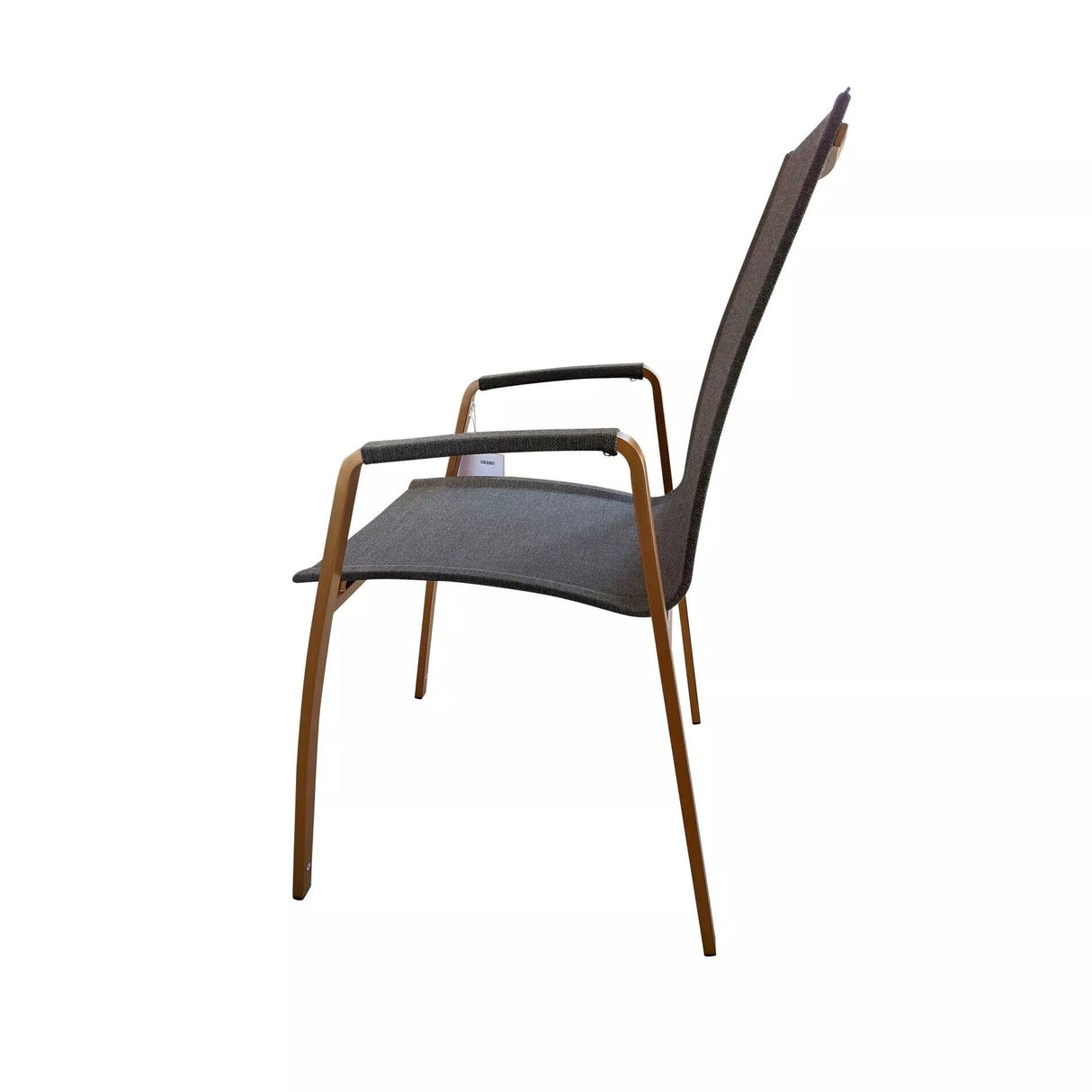 SIT Mobilia Tinto Cobre Hoch Fauteuil repas inox chromé cuivre