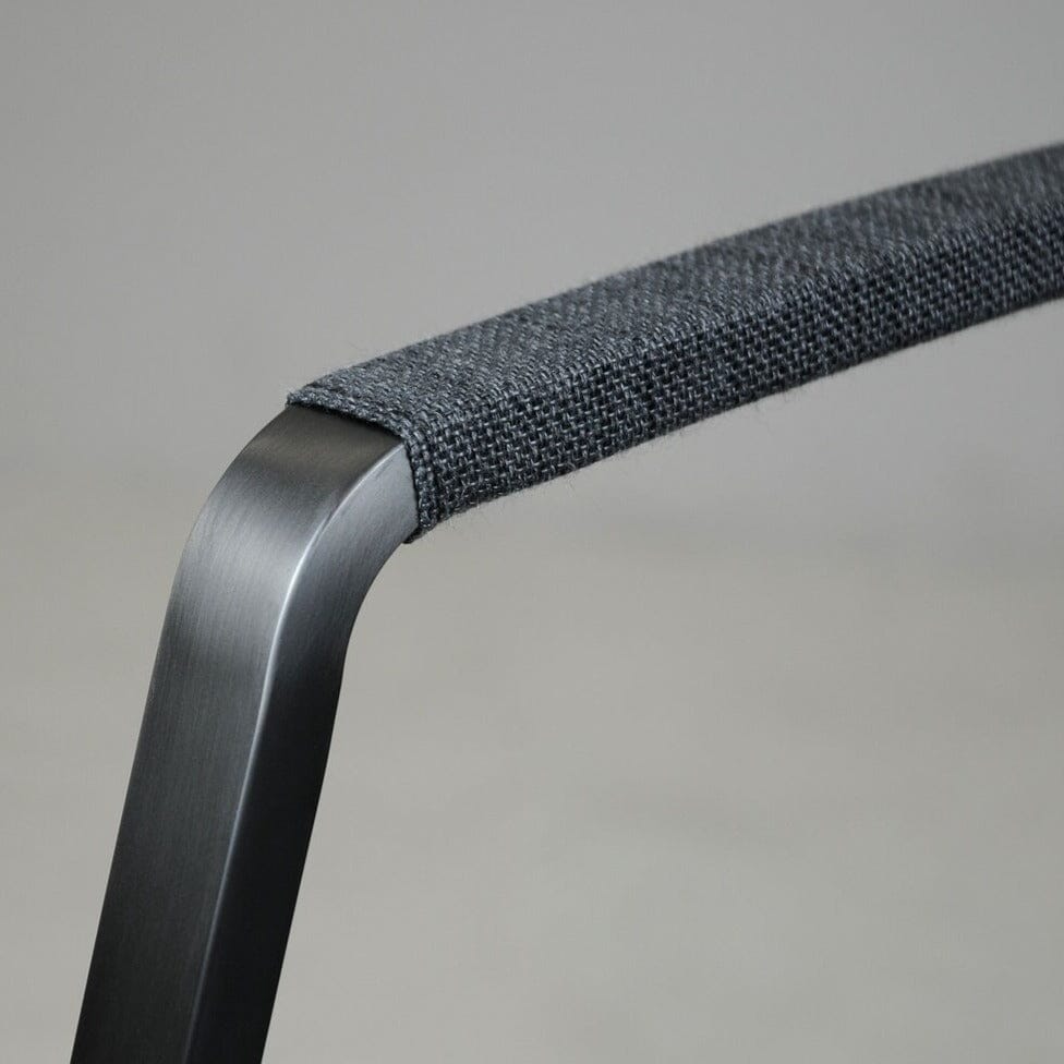 SIT Mobilia Tinto Preto Hoch Fauteuil repas inox chromé noir