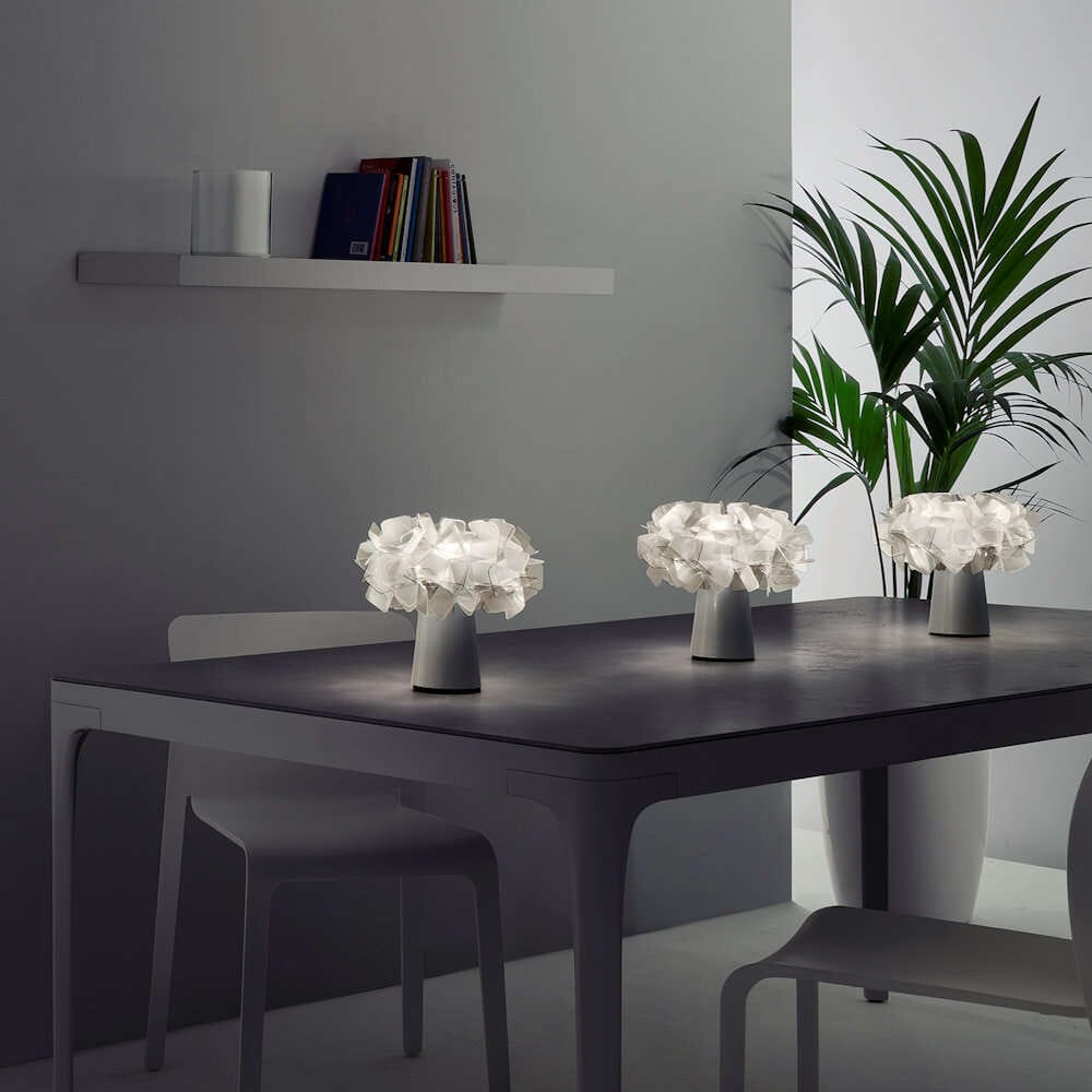 Slamp Clizia Table Fumé Battery Powered, Lampe sans fil indoor