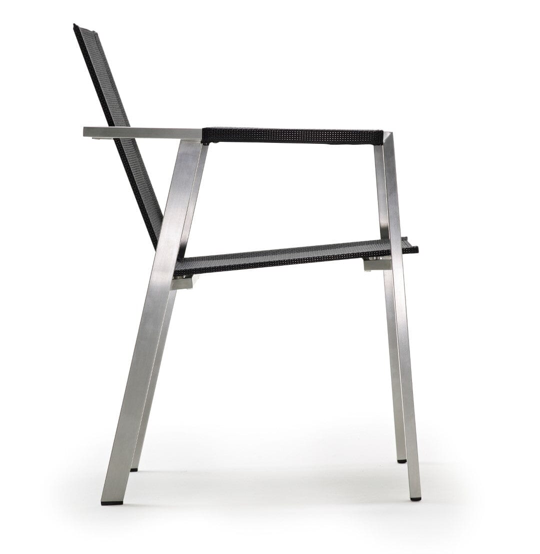 Solpuri Allure Fauteuil empilable - Acier inoxydable