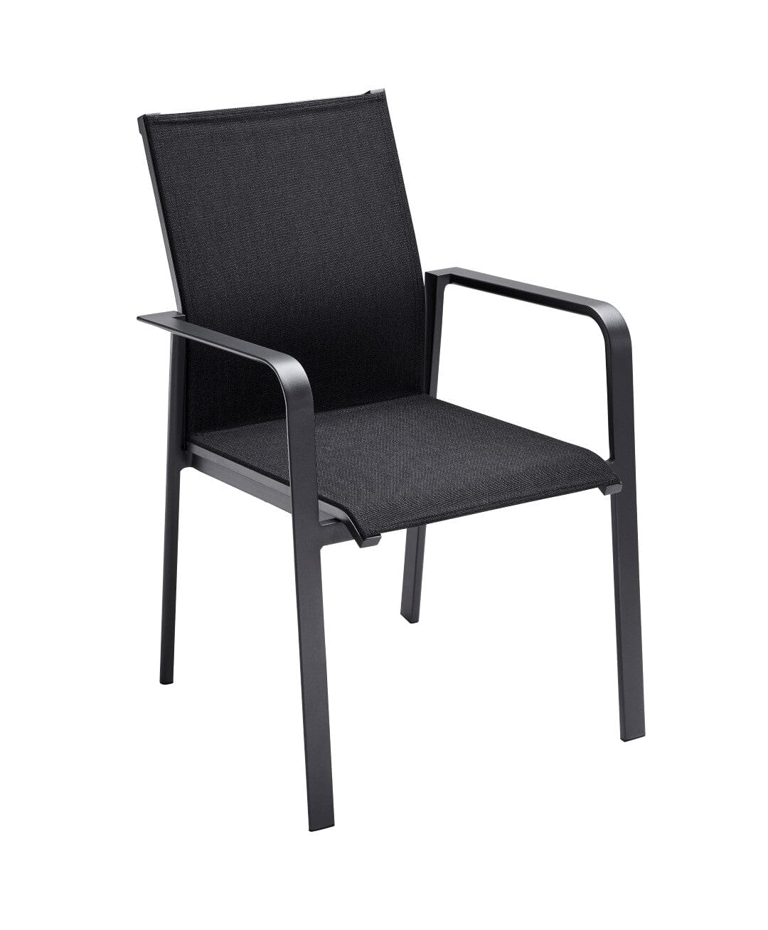 Solpuri Breeze Fauteuil empilable Alu Anthracite / Toile Softex Coal