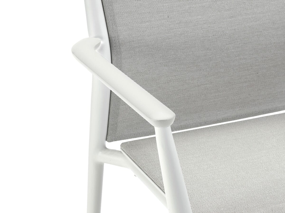 Solpuri Carla Fauteuil empilable - Accoudoirs alu