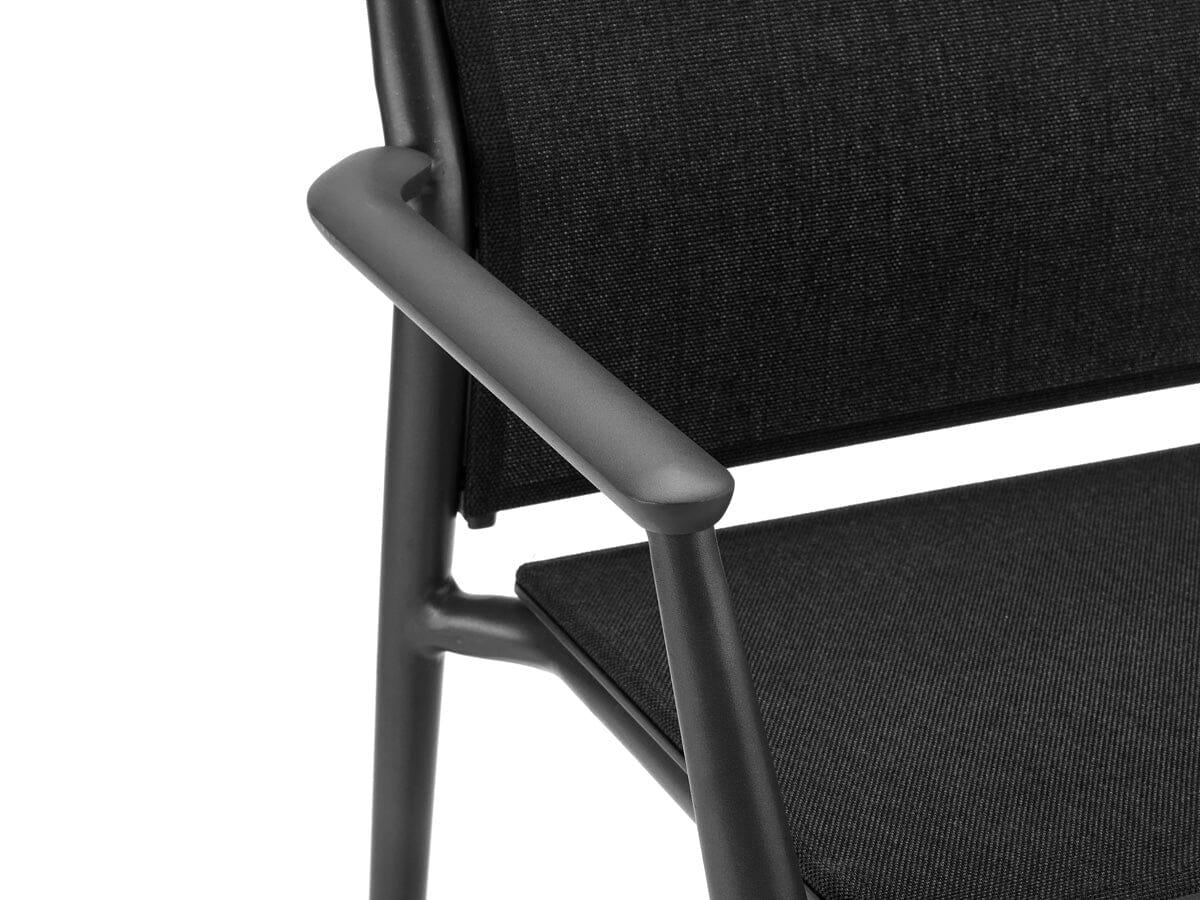 Solpuri Carla Fauteuil empilable - Accoudoirs alu