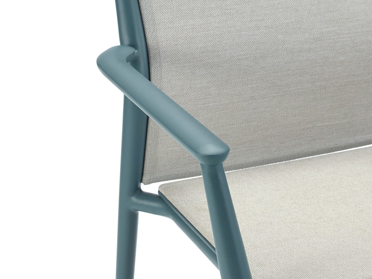 Solpuri Carla Fauteuil empilable - Accoudoirs alu