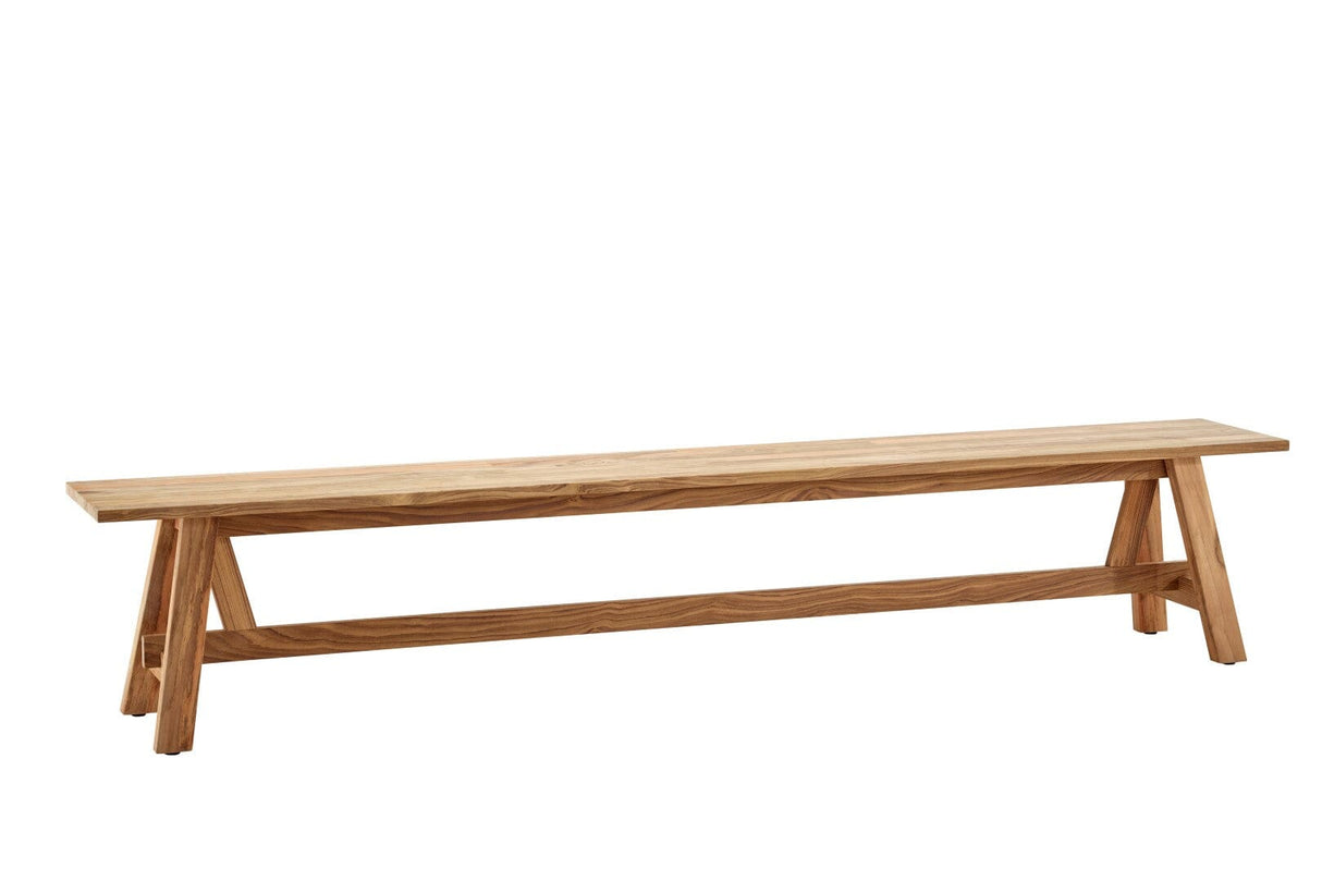 Solpuri Country Banc sans dossier 240cm - Teck rustique