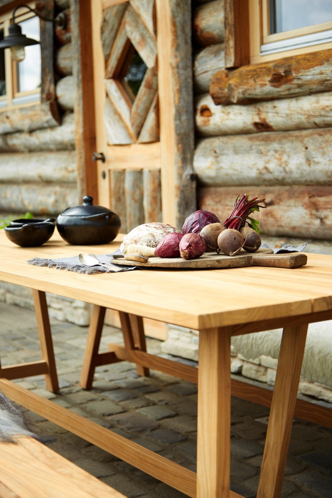 Solpuri Country Table 240 x 80cm - Teck rustique