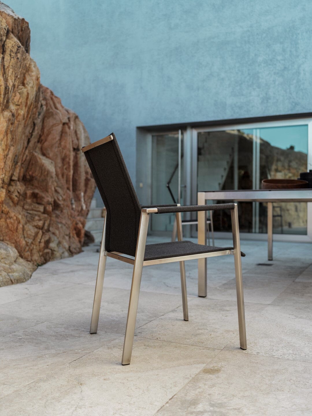 Solpuri Dance Fauteuil empilable Acier inoxydable