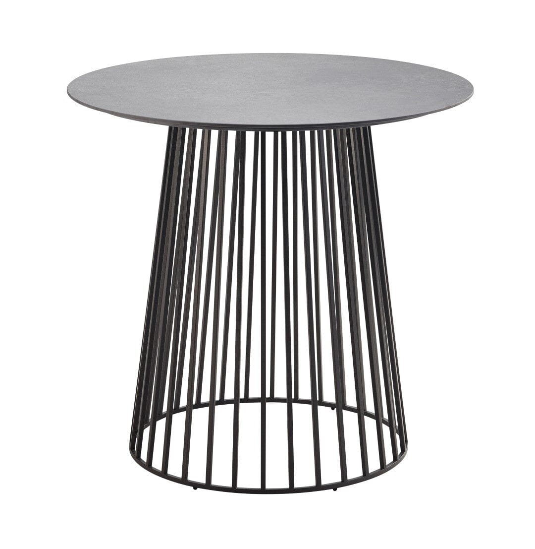 Solpuri Grid Table basse mi-haute Ø 70cm h: 65cm - Alu Anthracite / Plateau HPL