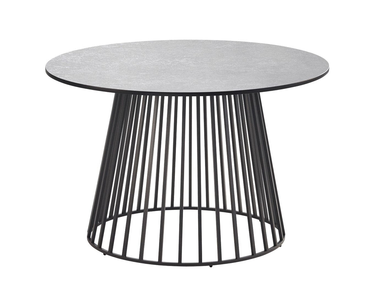 Solpuri Grid Table basse Ø 45cm h: 45cm - Alu Anthracite / Plateau HPL
