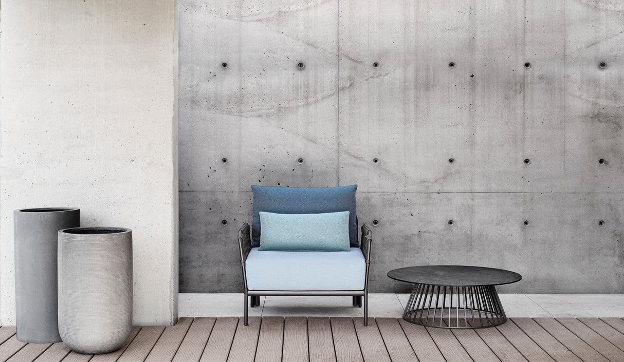 Solpuri Grid Table basse Ø 70cm h: 45cm - Alu Anthracite / Plateau HPL