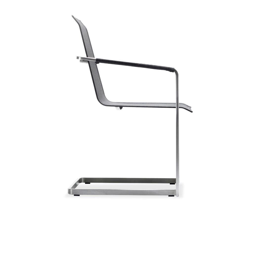 Solpuri Jazz Fauteuil Freischwinger - Acier inoxydable