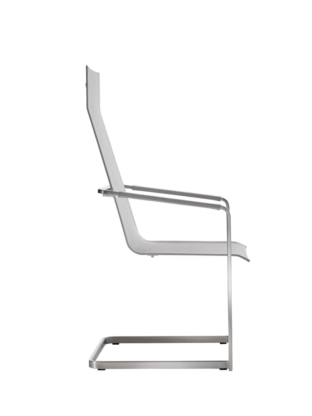 Solpuri Jazz Fauteuil Freischwinger Haut dossier - Acier inoxydable