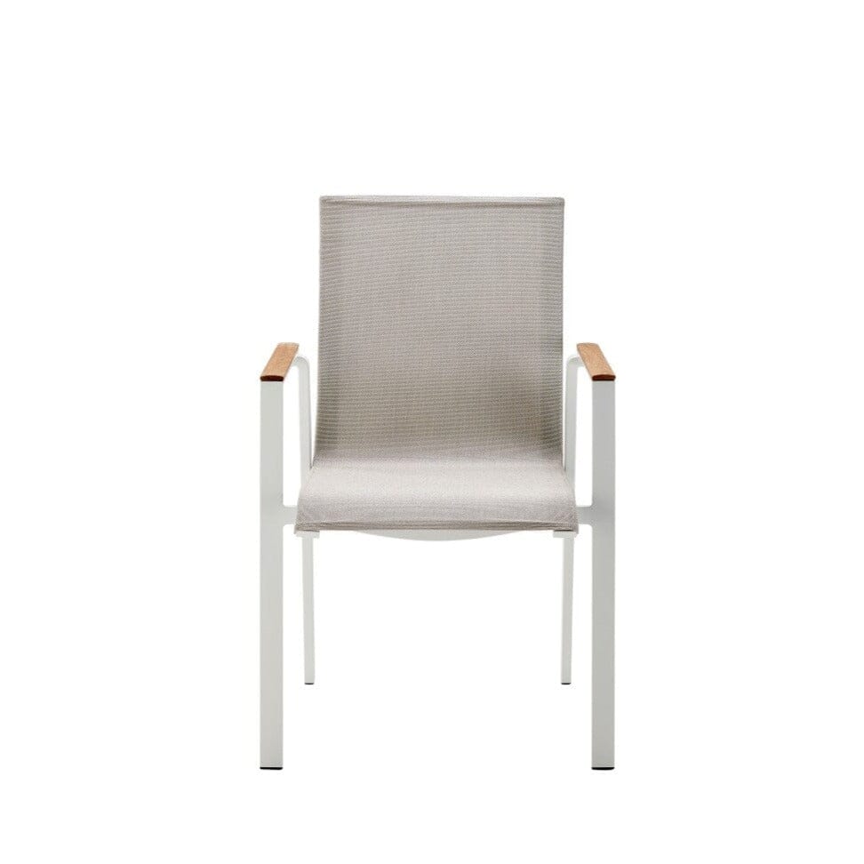 Solpuri Soul Fauteuil empilable - Accoudoirs teck