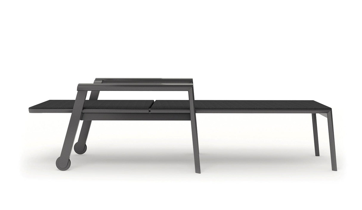 Solpuri Spa Chaise longue, empilable - Accoudoirs alu