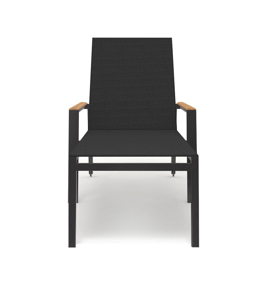 Solpuri Spa Chaise longue, empilable - Accoudoirs teck