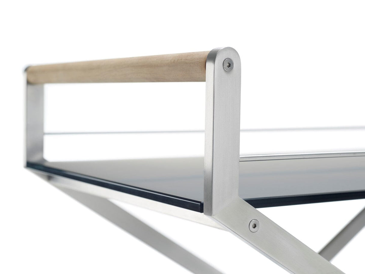 Solpuri Trolley One Bar Trolley Desserte 90 x 50cm - Acier inoxydable / Plateau Céramique