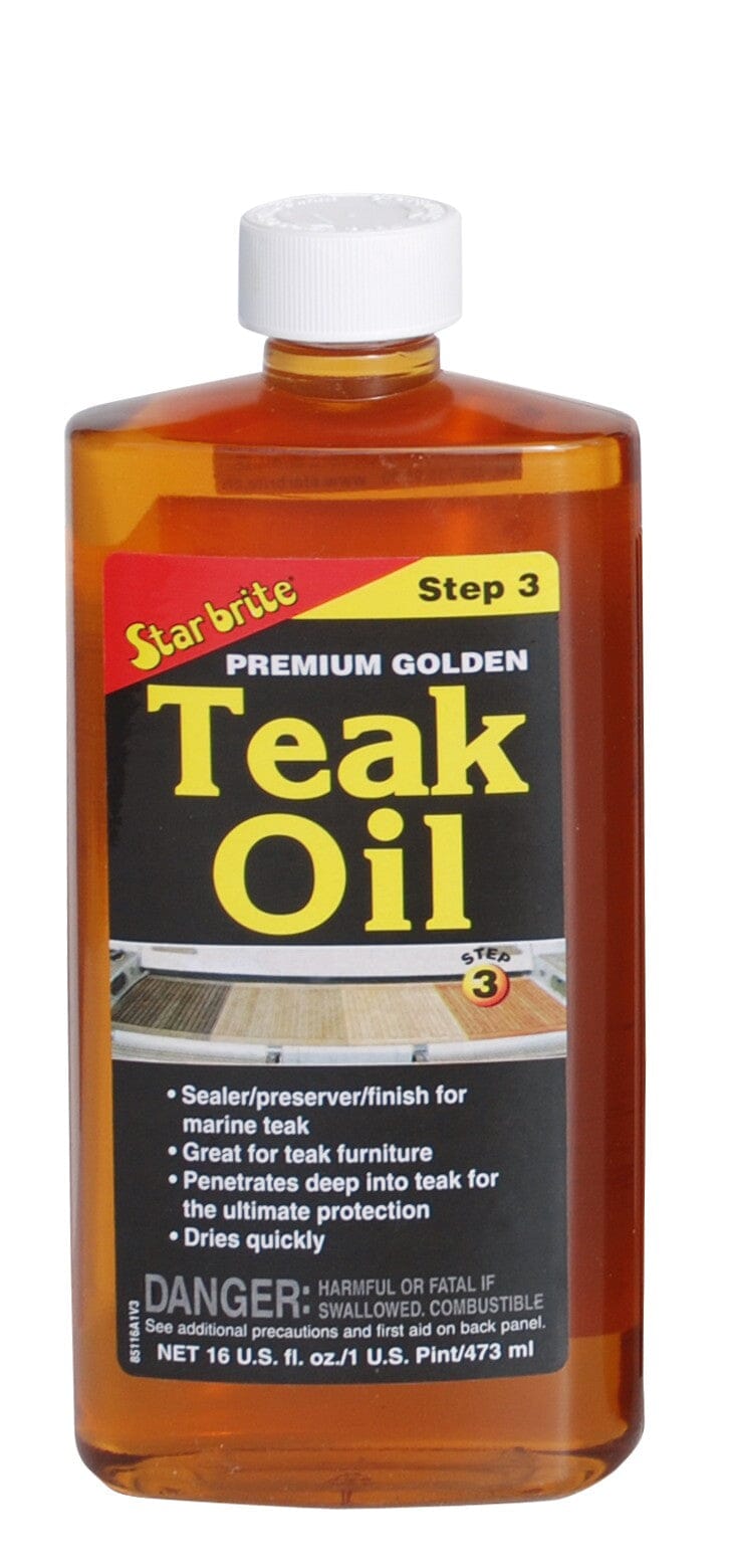Starbrite Premium Golden Teak Oil, Huile de Teck, Step 3 500ml