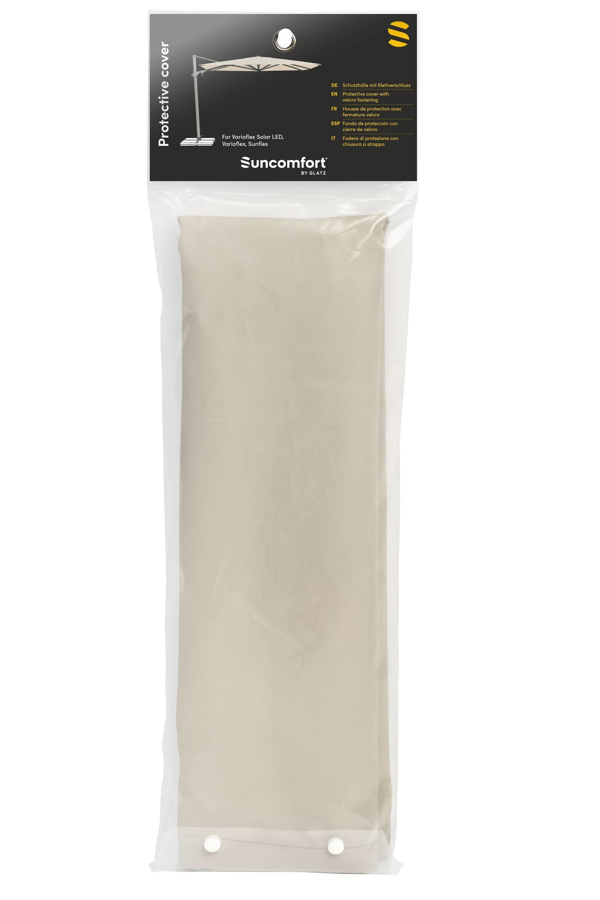 Suncomfort by Glatz Housse de protection Parasol Varioflex Solar LED, Varioflex 300x300cm, Modèles jusqu'à 2021