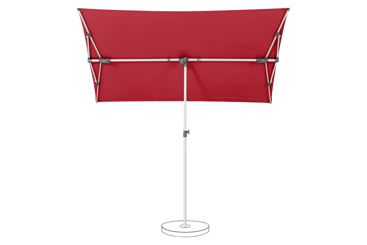 Suncomfort by Glatz Parasol Flex Roof 210x150cm Aurora red 064