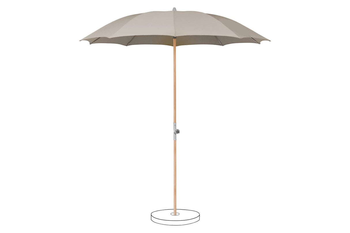 Suncomfort by Glatz Parasol Rustico Ø220cm Light Taupe 053