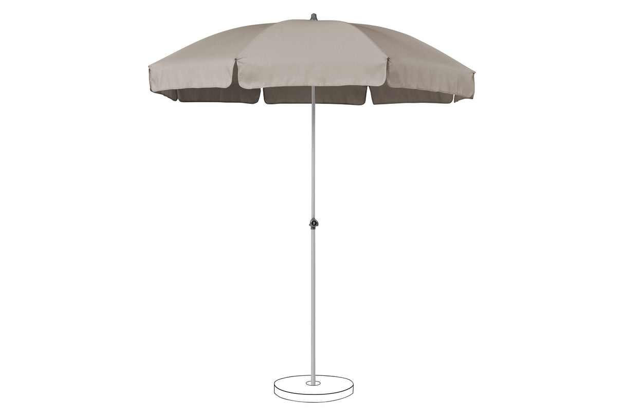 Suncomfort by Glatz Parasol Siesta Ø200cm Off grey 053