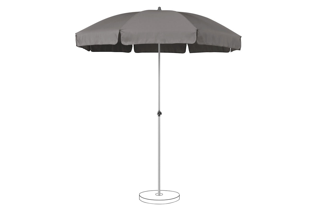 Suncomfort by Glatz Parasol Siesta Ø200cm Stone grey 057