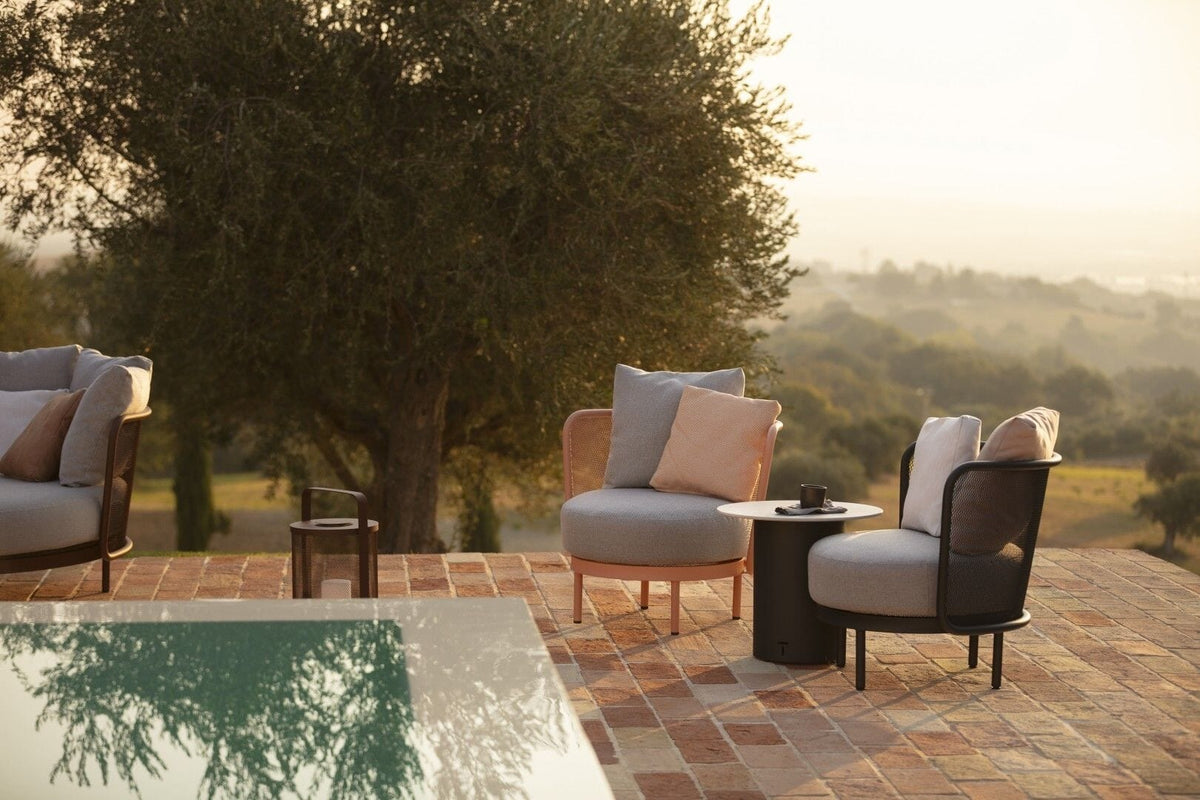 Todus Baza Round Club chair, Coussins inclus