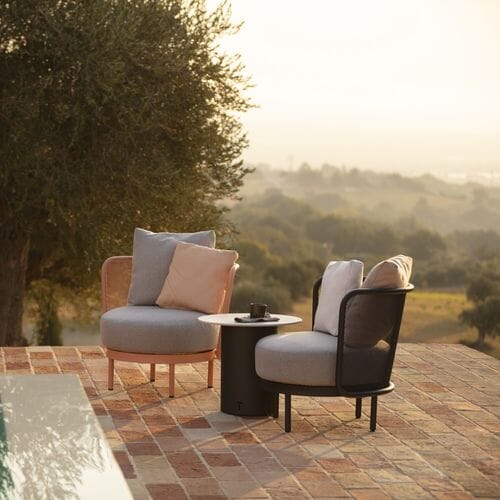 Todus Baza Round Club chair, Coussins inclus