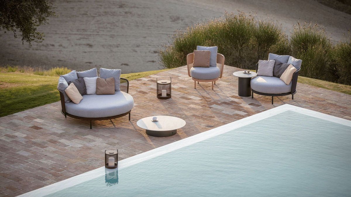 Todus Baza Round Daybed, Coussins inclus