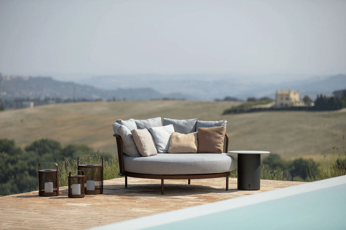 Todus Baza Round Daybed, Coussins inclus