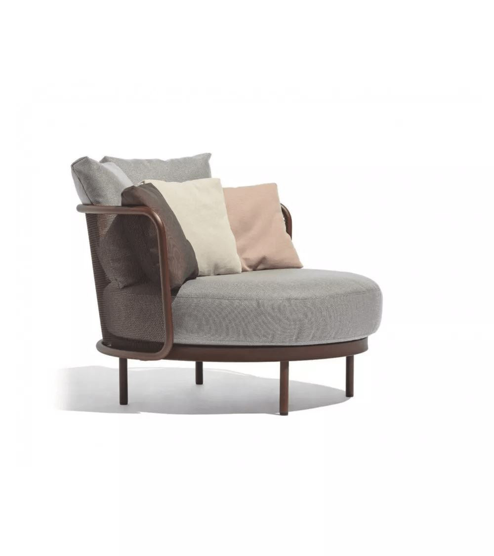 Todus Baza Round Lounge chair, Coussins inclus