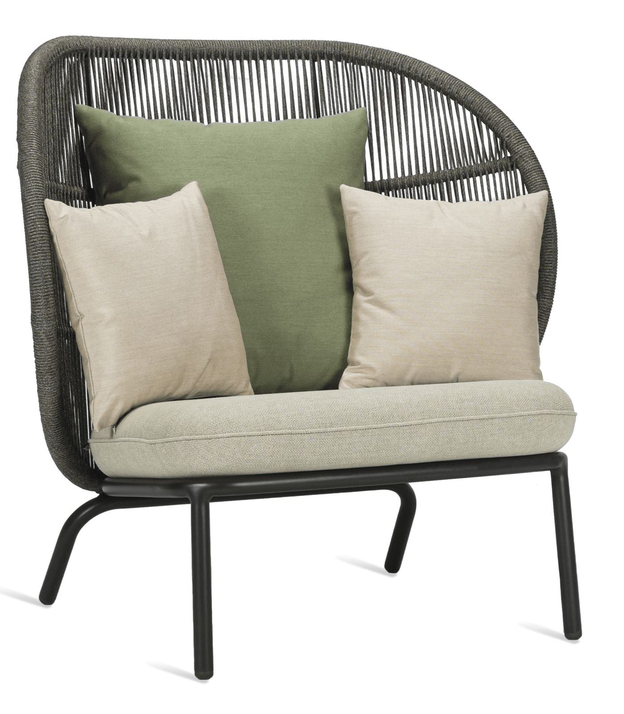 Vincent Sheppard Kodo Cocoon Fauteuil lounge Haut dossier avec coussins