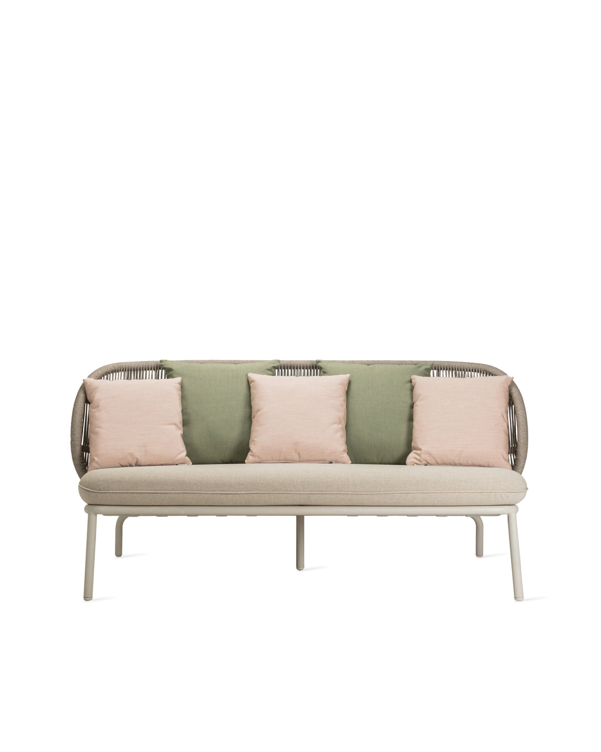 Vincent Sheppard Kodo Lounge Sofa avec coussins Dune white Set 2 Almond (Almond + Olive green + Blush)
