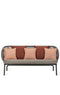 Vincent Sheppard Kodo Lounge Sofa avec coussins Fossil Grey Set 1 Carbon beige (Carbone beige + Spice + Coral) 