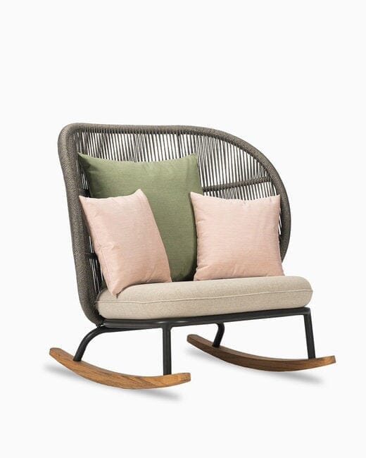 Vincent Sheppard Kodo Rocking chair Haut dossier avec coussins