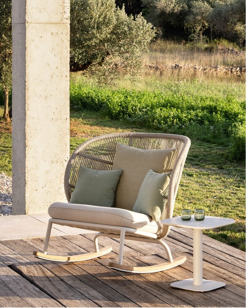 Vincent Sheppard Kodo Rocking chair Haut dossier avec coussins