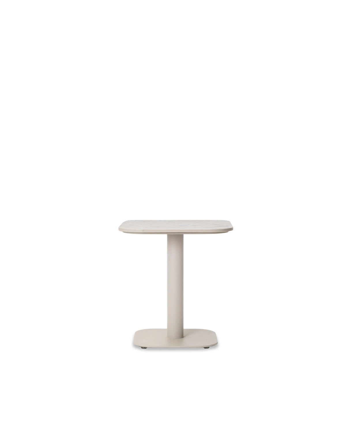 Vincent Sheppard Kodo Table d'appoint 41x41cm Structure Dune white + Plateau Shards