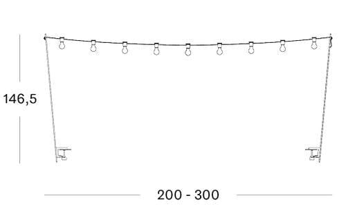 Vincent Sheppard Light My Table guirlande avec supports pour table