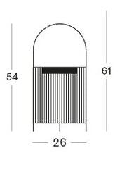 Vincent Sheppard Mora H:54cm Lanterne solaire sans fil, avec poignée