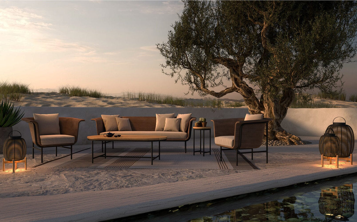 Vincent Sheppard Tika Lanterne solaire avec base en teck