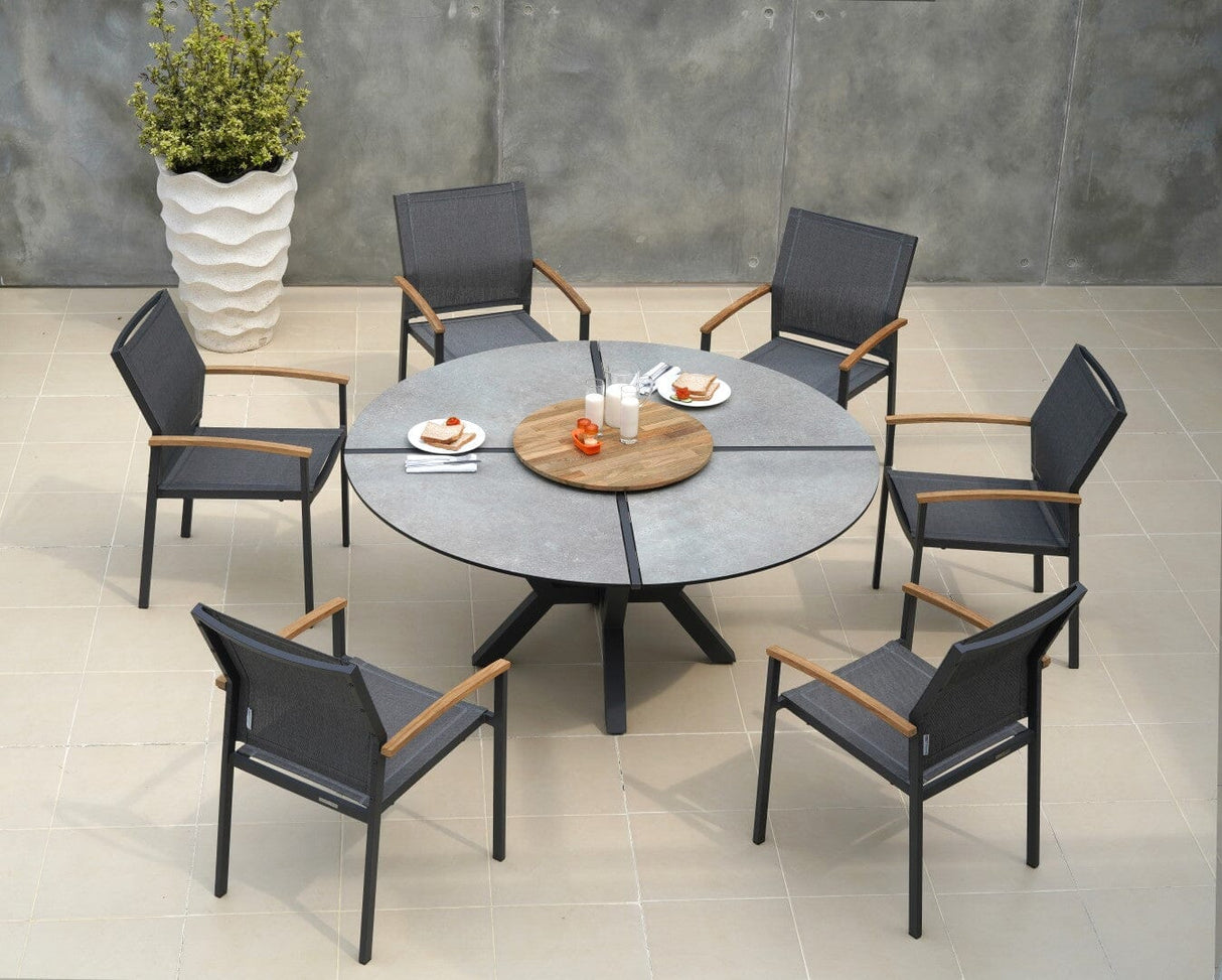 Zebra Alex Fauteuil avec accoudoirs teck