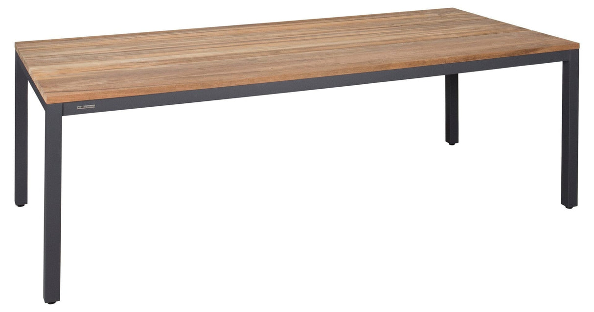Zebra Alex Table repas 220x100cm Graphite / Teck