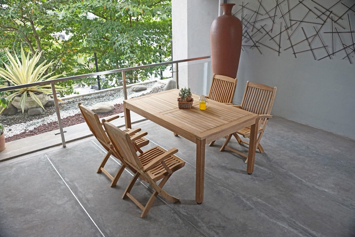 Zebra Bali Fauteuil pliant en teck